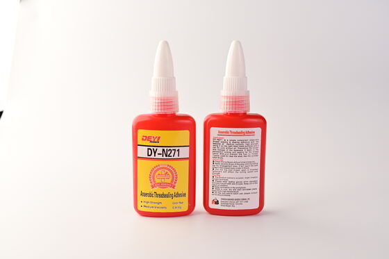 Threadlocker 접착제 빨간색 고강도 혐기성 나사 접착제 산업용 기계 고정 및 조립 작업에 이상적