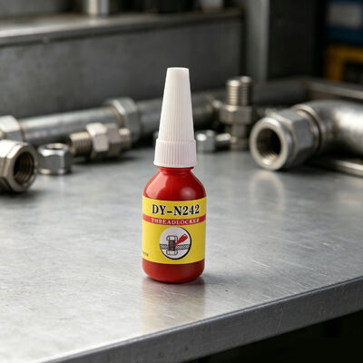 DY-N242 Red Threadlocker Anaerobic Adhesive High-Strength for sealing screws and nuts. Anti-rust, medium viscosity