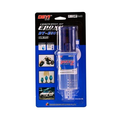 24ml 맑은 주사기 에포시 접착제 DDEYI SGS 승인을 받은 5분간 고장 액체 접착제