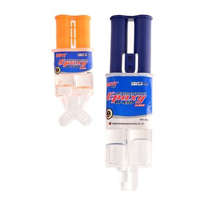 24ml 맑은 주사기 에포시 접착제 DDEYI SGS 승인을 받은 5분간 고장 액체 접착제