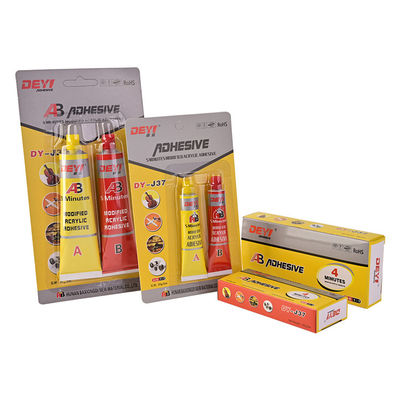 DEYI J37 개조 아크릴 AB 접착제 (일상 용품 수리용, 높은 충격 저항 및 온도 저항 (-60~+100°C) 포함)