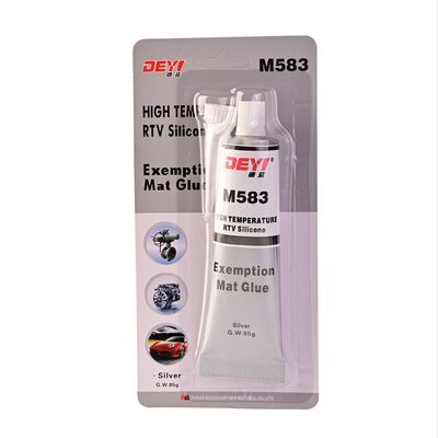 소형 튜브 포장 회색 실리콘 실란트 접착제 RTV 개스킷 메이커, 320℃ 온도 저항 및 아세톡시 중성 공식