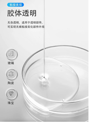 크리스탈 맑고 빠른 완화 거품 없는 에포시 樹脂 접착제 강 테이블 및 DIY 공예품