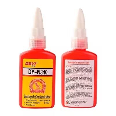 DEYI DY-N340 빠른 경화 나선 잠금 접착제 - 금속 피팅 및 플러그용 중도의 점착성 밀착제 접착제