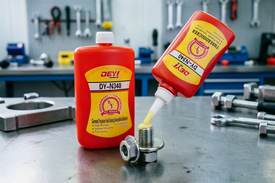 High Strength Methacrylate Threadlocker - Light Yellow Anaerobic Adhesive Glue for Industrial Fastening